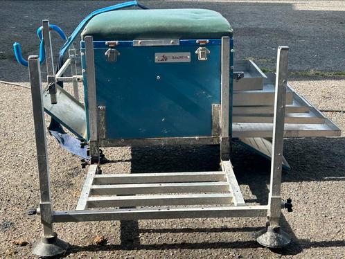Visbak, zitkist Tubertini, Watersport en Boten, Vis- en Consoleboten, Aluminium, Ophalen