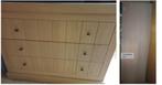 EIKEN KLEERKAST & LADENKAST & SPIEGEL, Huis en Inrichting, Ophalen, 200 cm of meer, Eikenhout, Zo goed als nieuw