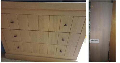 EIKEN KLEERKAST & LADENKAST & SPIEGEL, Huis en Inrichting, Kasten | Kleerkasten, Zo goed als nieuw, 200 cm of meer, 200 cm of meer