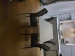 Tafel met stoelen te koop, Ophalen of Verzenden, Gebruikt, Vijf personen of meer, Rechthoekig