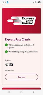 Express Pass Plopsland geldig tot 31 december 2025, Eén persoon