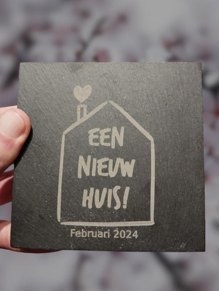 Unieke lasergegraveerde creaties op leisteen, Hobby en Vrije tijd, Overige Hobby en Vrije tijd, Nieuw, Ophalen of Verzenden