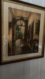 Authentieke ets Albert Geudens, Antiek en Kunst, Ophalen of Verzenden