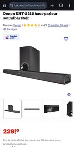 Denon DHT-S316 barre son et subwoofer, Enlèvement, Comme neuf
