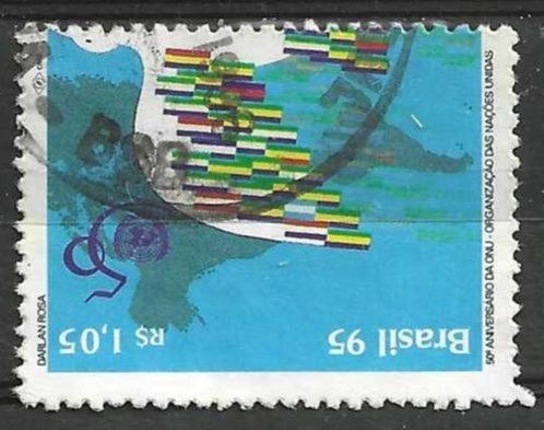 Brazilie 1995 - Yvert 2253 - 50 jaar Verenigde Naties (ST), Postzegels en Munten, Postzegels | Amerika, Gestempeld, Verzenden