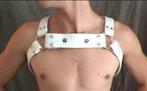 Witte faux leather harnas, Verzenden, Nieuw