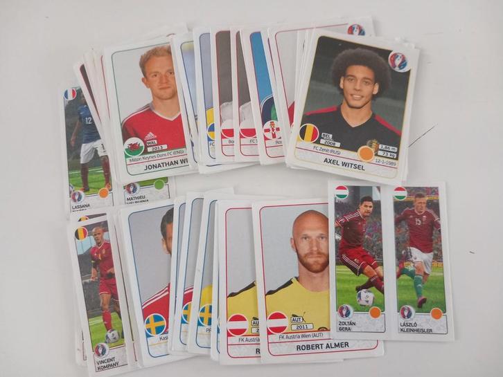 Panini stickers UEFA Euro 2016 Voetbal Football Rode Duivels, Verzamelen, Sportartikelen en Voetbal, Zo goed als nieuw, Poster, Plaatje of Sticker