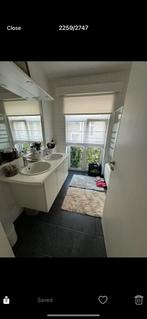 À donner - Meuble double vasque - mirroir pour salle de bain, Huis en Inrichting, Badkamer | Badkamermeubels, Ophalen, Gebruikt