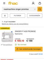 Nieuwe singer promise naaimachine, weg wegens dubbel., Singer, Verzenden, Nieuw, Naaimachine