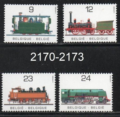 Timbres neufs ** Belgique N 2170-2173, Postzegels en Munten, Postzegels | Europa | België, Postfris, Treinen, Postfris, Ophalen of Verzenden