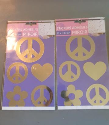 2 paquets stickers argenté effet miroir  beschikbaar voor biedingen