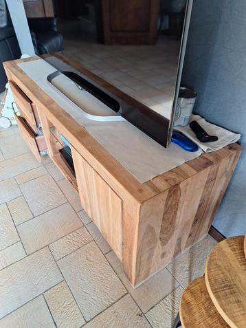 Meuble tv et table de salon en teck  beschikbaar voor biedingen