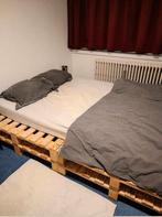 Pallet bed/kotbed/2 persoons, Comme neuf, Enlèvement, Matelas