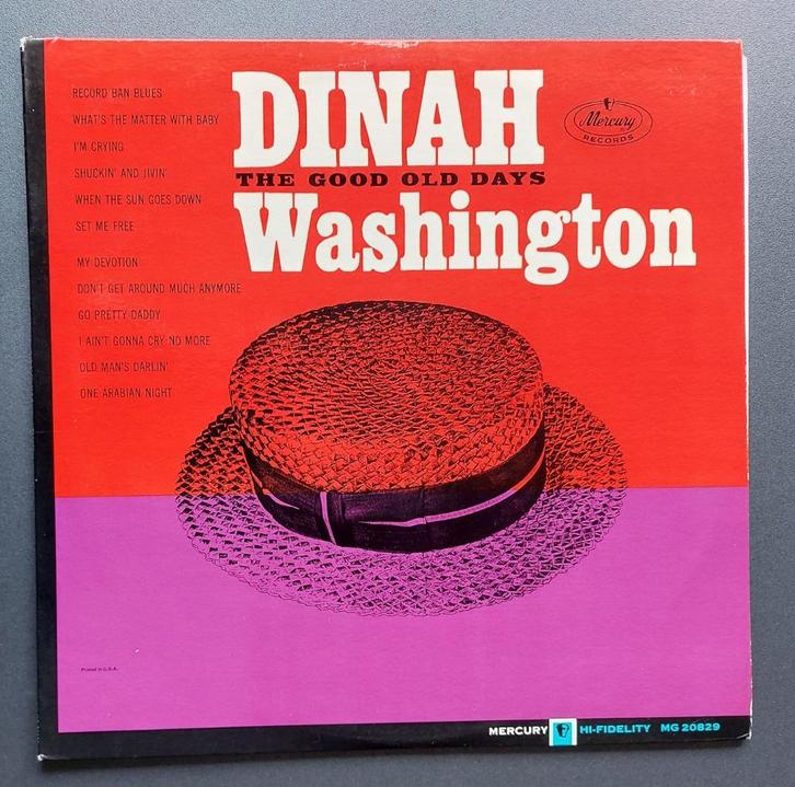 Dinah Washington: The Good old Days LP, Cd's en Dvd's, Vinyl | Jazz en Blues, Gebruikt, Jazz en Blues, 1960 tot 1980, 12 inch