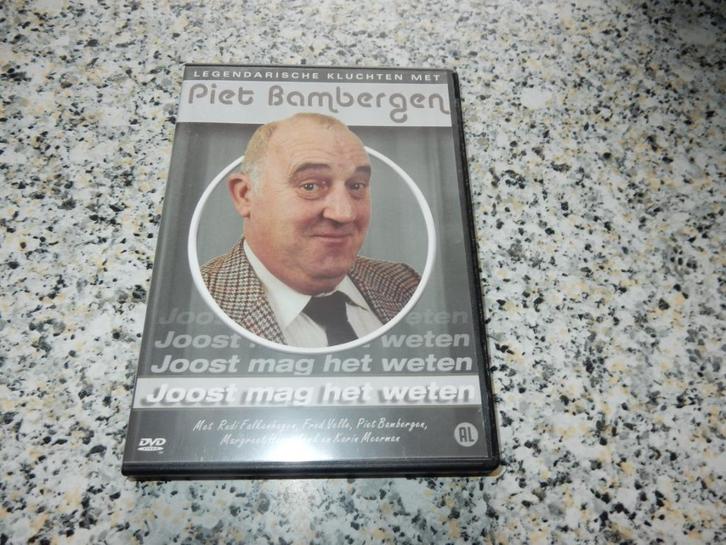 nr.1261 - Dvd: Piet Bambergen - joost mag het weten, Cd's en Dvd's, Dvd's | Cabaret en Sketches, Zo goed als nieuw, Alle leeftijden
