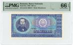 Gecertificeerd bankbiljet 1966 100 Lei Roemenië PMG 66