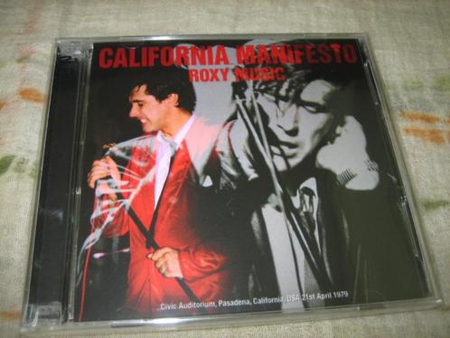 2 CD's - ROXY MUSIC - California Manifesto - Live Pasadena 1, CD & DVD, CD | Rock, Neuf, dans son emballage, Pop rock, Envoi