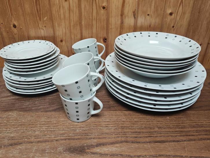 Compleet Servies HJ Design, Huis en Inrichting, Keuken | Servies, Zo goed als nieuw, Compleet servies, Overige stijlen, Keramiek