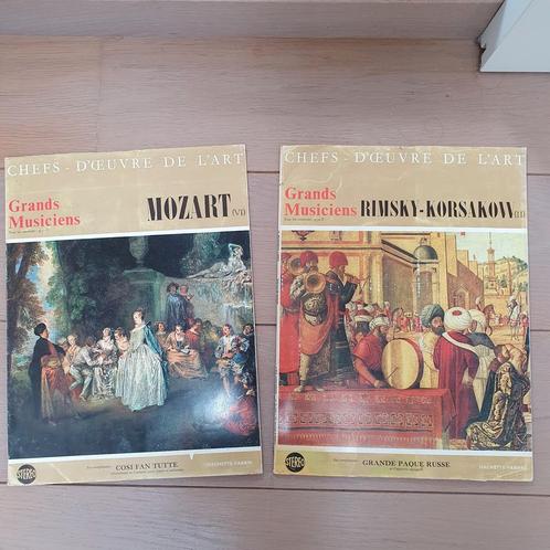 2 x 331/3T Grands Musiciens Rimsky-Korsakow & Mozart, Cd's en Dvd's, Vinyl | Klassiek, Gebruikt, Overige typen, Ophalen of Verzenden