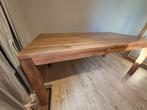 Teak eettafel – 6 personen - mooie prijs - heel goeie staat, Ophalen, Teakhout, Rustieke massieve teak tafel met tijdloos design