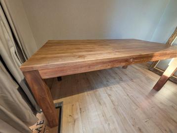 Teak eettafel – 6 personen - mooie prijs - heel goeie staat beschikbaar voor biedingen