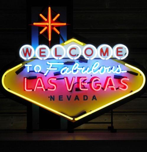 Welcome to las vegas neon en veel andere USA decoratie neons, Collections, Marques & Objets publicitaires, Neuf, Table lumineuse ou lampe (néon)