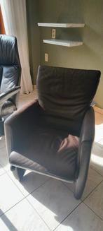 1 zit en 2 zit lederen zetels, Huis en Inrichting, Fauteuils, Ophalen, Gebruikt, Leer