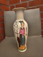 Chinese porseleinen vaas china  met  gedicht Famille rose, Antiek en Kunst, Verzenden