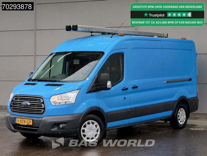 Ford Transit 130pk L3H2 Trekhaak Airco Cruise Camera Parkeer, Auto's, Bestelwagens en Lichte vracht, Bedrijf, Te koop, Achteruitrijcamera