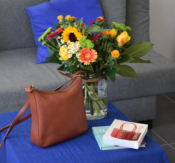 Delvaux Mascotte crossbody cognac, Handtassen en Accessoires, Tassen | Damestassen, Gebruikt, Schoudertasje, Bruin, Ophalen of Verzenden