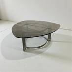 Vintage glazen coffee table / salontafel, Antiek en Kunst, Ophalen of Verzenden