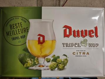Duvel metalen plaat beschikbaar voor biedingen