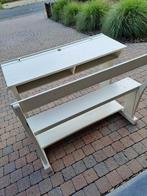Authentieke houten schoolbank, Ophalen, Gebruikt