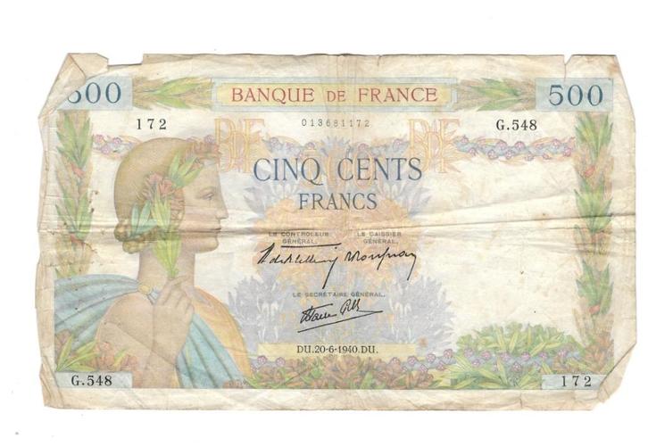 oude Franse biljetten, rariteit, Postzegels en Munten, Bankbiljetten | Europa | Niet-Eurobiljetten, Los biljet, Frankrijk, Ophalen of Verzenden
