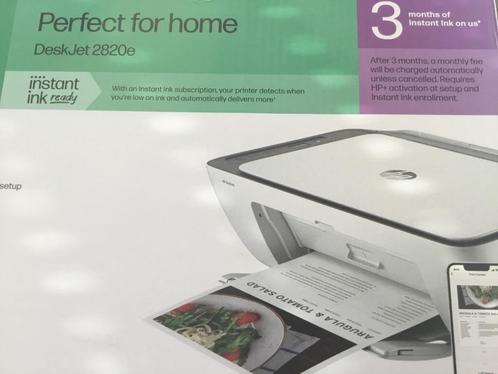 Deskjet HP 2820e printer wit, Computers en Software, Printers, Nieuw, Printer, Inkjetprinter, Kleur printen, Kopieren, Scannen