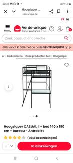 Hoogslaper nieuw met matras, Huis en Inrichting, Ophalen, Hoogslaper, 140 cm, Zo goed als nieuw