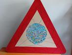 Triangle de signalisation 3D peint par Axel - art urbain, Ophalen of Verzenden