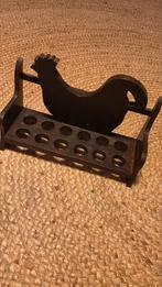 Support à œufs en bois en forme de poule., Enlèvement ou Envoi, Utilisé