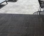 GRATIS - Blauwe steen terrastegels (40m2), Tuin en Terras, Tegels en Klinkers, Ophalen, Gebruikt, Terrastegels, Natuursteen