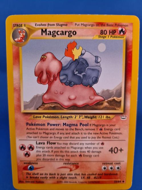 Magcargo 33/64 - Neo Revelation, Hobby & Loisirs créatifs, Jeux de cartes à collectionner | Pokémon, Comme neuf, Envoi