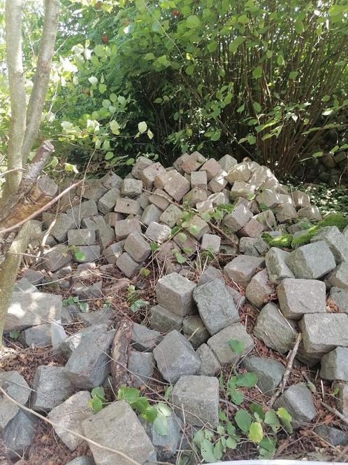 kasseien 40m², Tuin en Terras, Grind, Keien en Split, Gebruikt, Ophalen