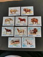 État d'Oman 1972 - animaux sauvage, hippopotame, sanglier, Enlèvement ou Envoi, Affranchi, Moyen-Orient