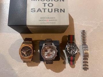 Omega Moonswatch Saturn | AP Skeleton | Rolex Sea-Dweller, Montre-bracelet, Enlèvement, Omega, Acier