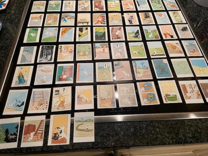 Kuifje complete Chromo reeks Bubble Gum, Verzamelen, Foto's en Prenten, Nieuw, Prent, Overige onderwerpen, 1960 tot 1980, Ophalen of Verzenden