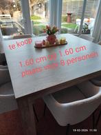 Vierkante tafel, Huis en Inrichting, Tafels | Eettafels, Ophalen, Kunststof, 150 tot 200 cm, Vierkant