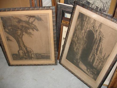 Jean Donnay 4 lithographies, Antiek en Kunst, Kunst | Litho's en Zeefdrukken, Ophalen