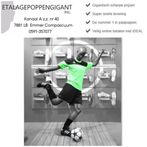 Etalagepoppen - Mannequin's in Wandel & Loop Houdingen EPG, Sport en Fitness, Voetbal, Nieuw, Overige typen, Maat M, Ophalen of Verzenden