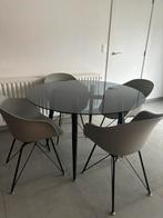 Eettafel met 4 stoelen, Huis en Inrichting, Ophalen, Zo goed als nieuw