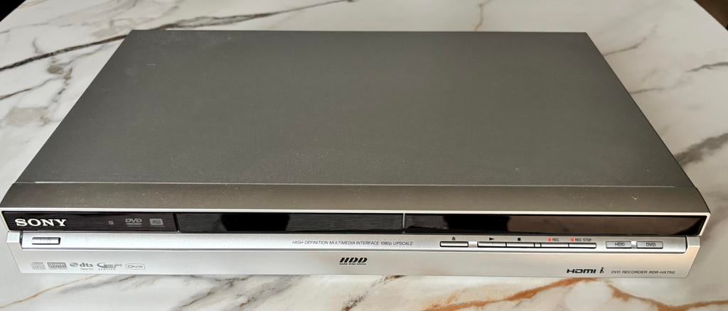 Sony RDR- HX750, TV, Hi-fi & Vidéo, Lecteurs DVD, Utilisé, Enregistreur DVD, Sony, Disque dur, Enlèvement
