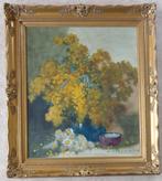 HENRI JOSEPH PAUWELS / BOEKET MIMOSA / OLIEVERF 89x79cm KAD, Ophalen